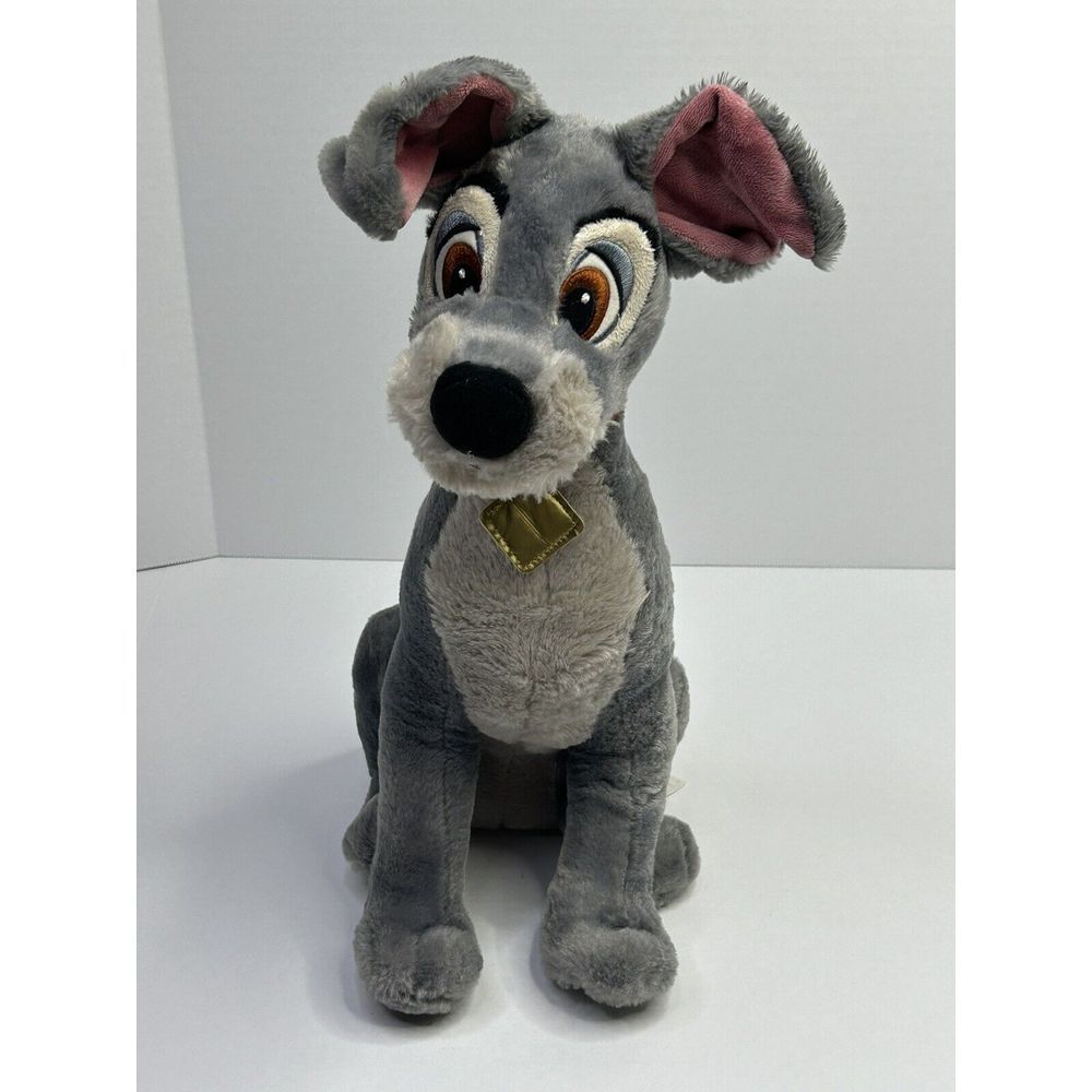 Lady and the Tramp Scamp Dog Stuffed Animal Plush Disney Store Original